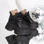 Frauenstiefel im Frühling-Jesjn33 Schwarz Mei