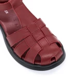 Frauen mit niedrigem Hub mit niedrigem Heel 7168-1 Rot Advancer