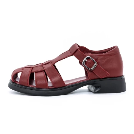 Frauen mit niedrigem Hub mit niedrigem Heel 7168-1 Rot Advancer