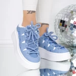 Frauen -Sneaker 3b50 Blau Mei