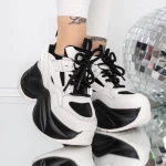 Sportschuhe auf der 3SJN26-Plattform Czarny-Biała | Mei