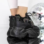 Frauenstiefel im Frühling-Jesjn27 Schwarz Mei