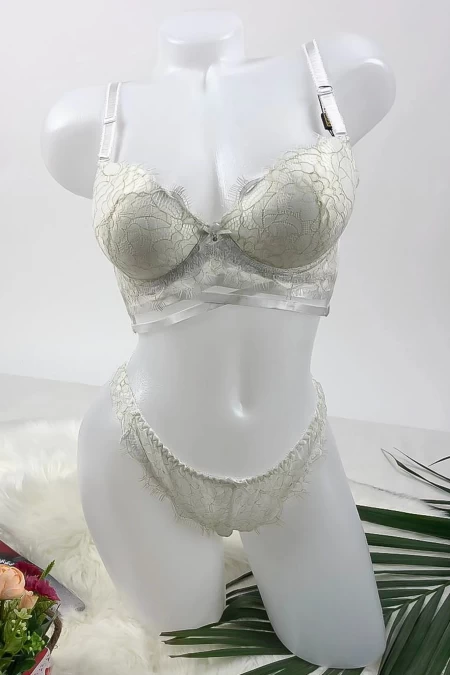 Ein Satz Unterwäsche - Feigen und BH - V12 White | Rosegirl