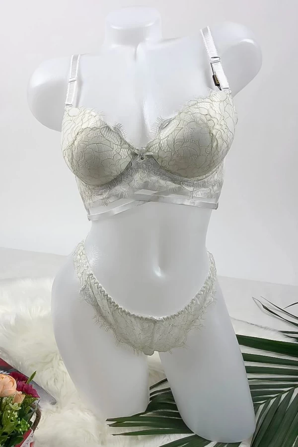 Ein Satz Unterwäsche - Feigen und BH - V12 White | Rosegirl