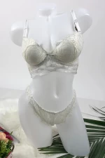 Ein Satz Unterwäsche - Feigen und BH - V12 White | Rosegirl