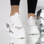 Frauen -Sneaker 3WL133 Weiß Mei