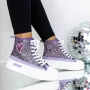 Frauenstiefel im Frühling-Jessień 3b29 lila Mei