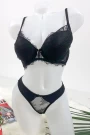 Dessous -Set - Feigen und BH - V36 Black | Rosegirl