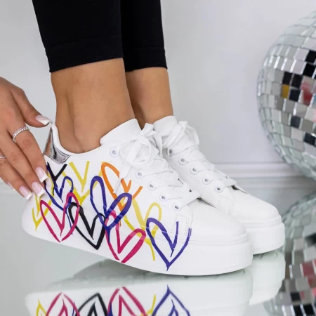 Frauen -Sneaker 3b32 Silber Mei