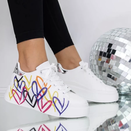 Frauen -Sneaker 3b32 Silber Mei