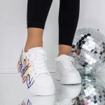 Frauen -Sneaker 3b32 Silber Mei