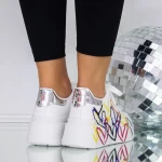 Frauen -Sneaker 3b32 Silber Mei