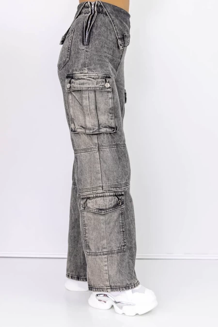 Frauen Jeans TR367 Grau Kikiriki