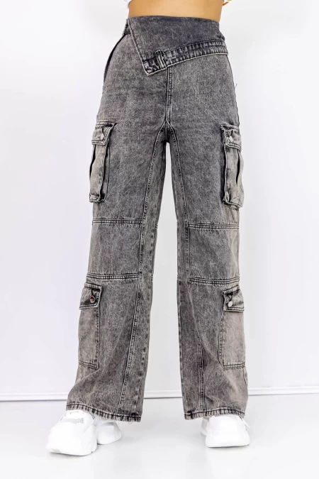 Frauen Jeans TR367 Grau Kikiriki