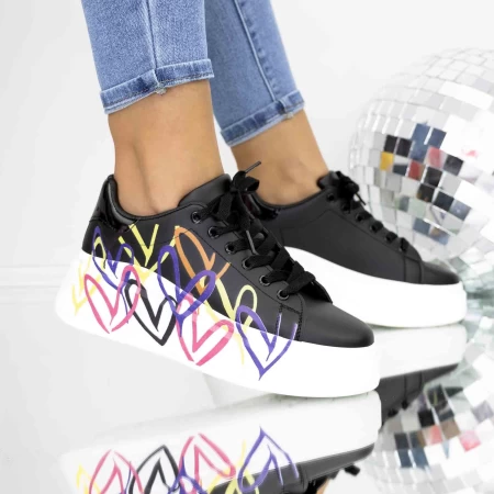 Frauen -Sneaker 3b32 schwarz Mei
