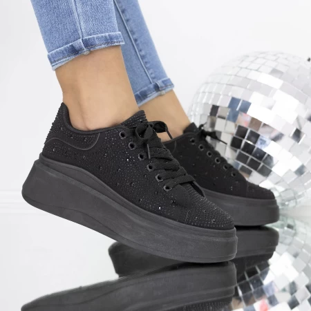 Frauen -Sneaker 3b33 schwarz Mei