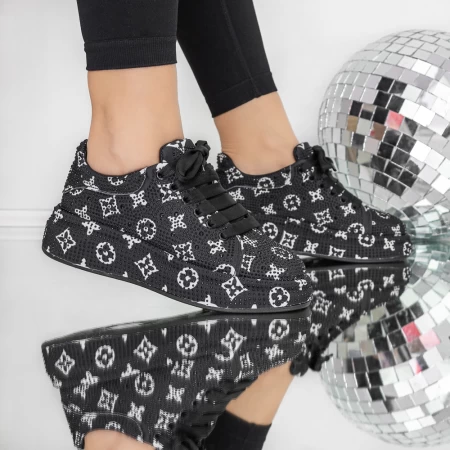 Frauen -Sneaker 3WL201 Schwarz Mei