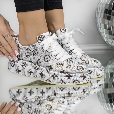 Frauen -Sneaker 3WL201 Weiß Mei