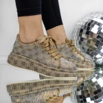 Frauen -Sneaker 3WL201 Brown Mei