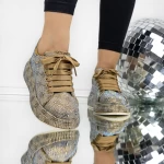 Frauen -Sneaker 3WL201 Brown Mei