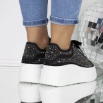 Frauen-Sneaker 3B33 Black-Biała | Mei