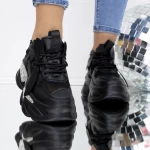 Frauen -Sneaker 3WL133 Schwarz Mei