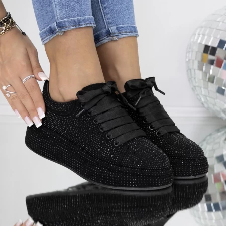 Frauen -Sneaker 3WL200 Schwarz Mei