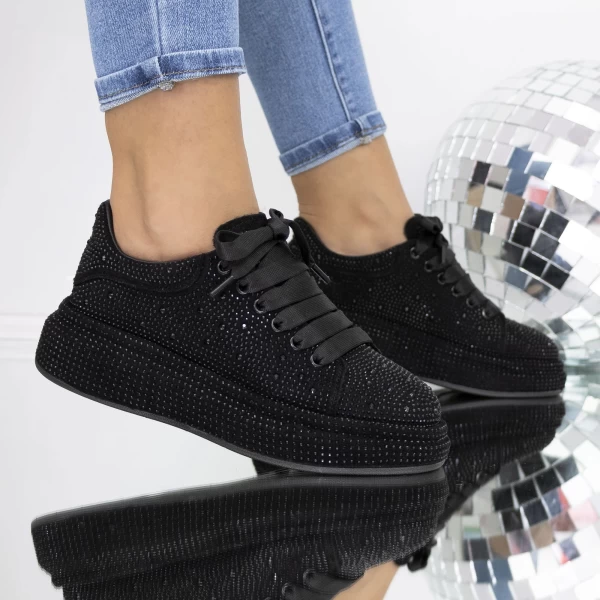 Frauen -Sneaker 3WL200 Schwarz Mei