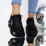 Frauen -Sneaker 3WL202 Schwarz Mei