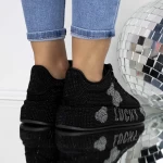 Frauen -Sneaker 3WL202 Schwarz Mei