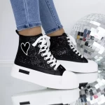 Frauenstiefel im Frühling-Jesień 3b29 Black | Mei