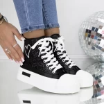 Frauenstiefel im Frühling-Jesień 3b29 Black | Mei