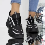 Frauen -Sneaker 3WL180 Schwarz Mei
