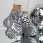 Frauenstiefel im Frühlings-Jesjn33 Silber Mei