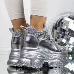 Frauenstiefel im Frühlings-Jesjn33 Silber Mei