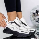 Frauen-Sneaker 3WL180 Black-Biała | Mei