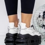 Frauen-Sneaker 3WL180 Black-Biała | Mei