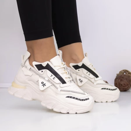 Frauen -Sneaker 3WL180 Beige Mei