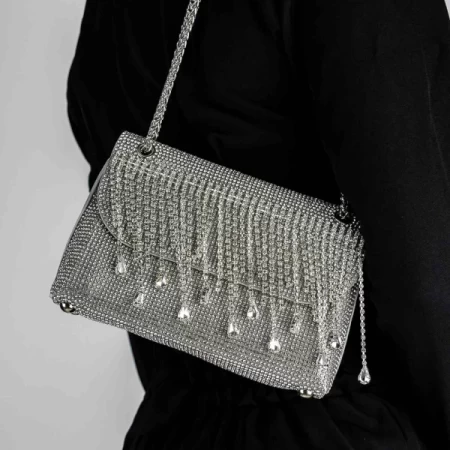 Umhängetasche 714 Silber Mei