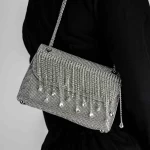 Umhängetasche 714 Silber Mei