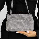 Umhängetasche 714 Silber Mei