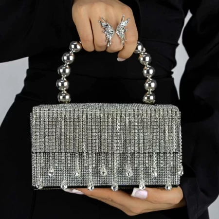 Handtasche 716 Schwarz Mei