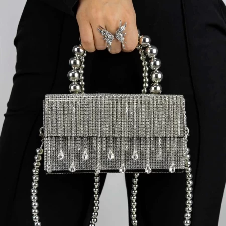 Handtasche 716 Schwarz Mei