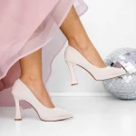 Schuhe auf dickem 3DC33 Beige Mei