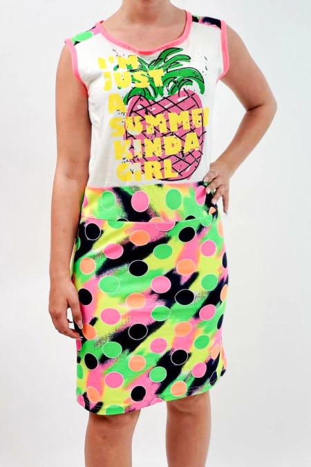 Frauenkleid 8399 mehrfarbig Ulus