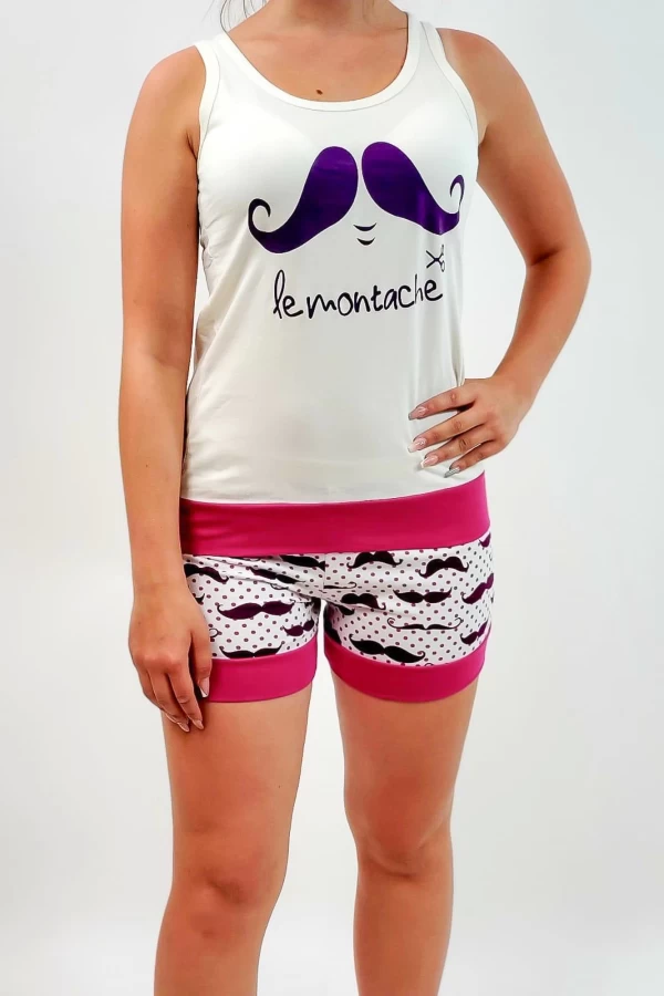 Pyjama 30365 White-Purple | Ulus