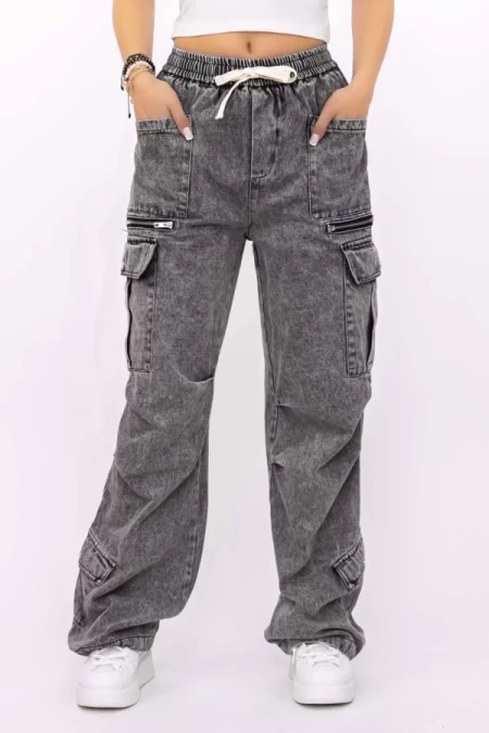 Frauen Jeans TR354 Grau Kikiriki