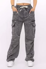 Frauen Jeans TR354 Grau Kikiriki