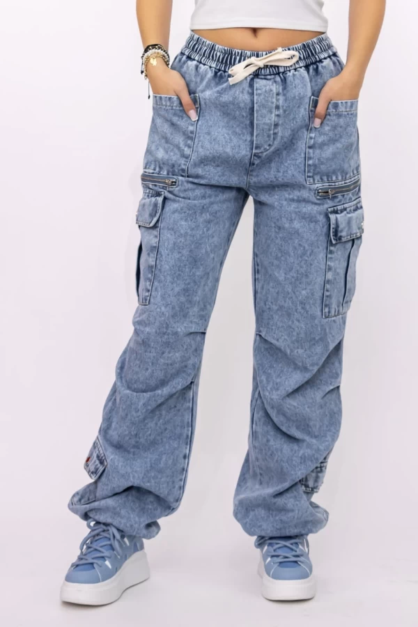 Frauen TR354 Jeans blau Kikiriki