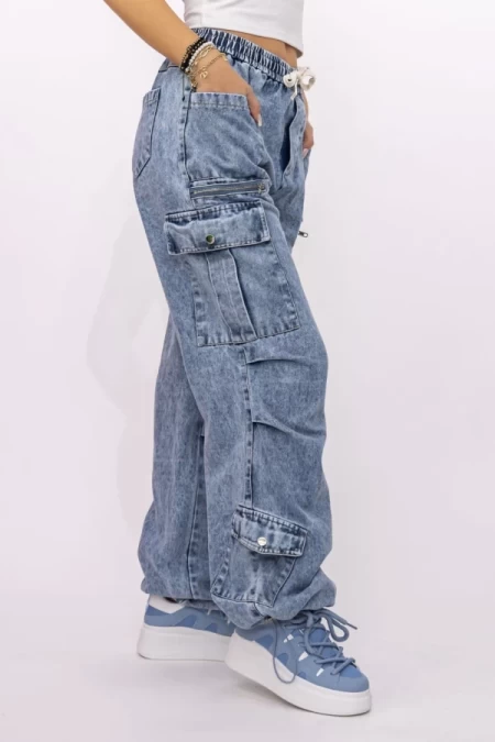 Frauen TR354 Jeans blau Kikiriki